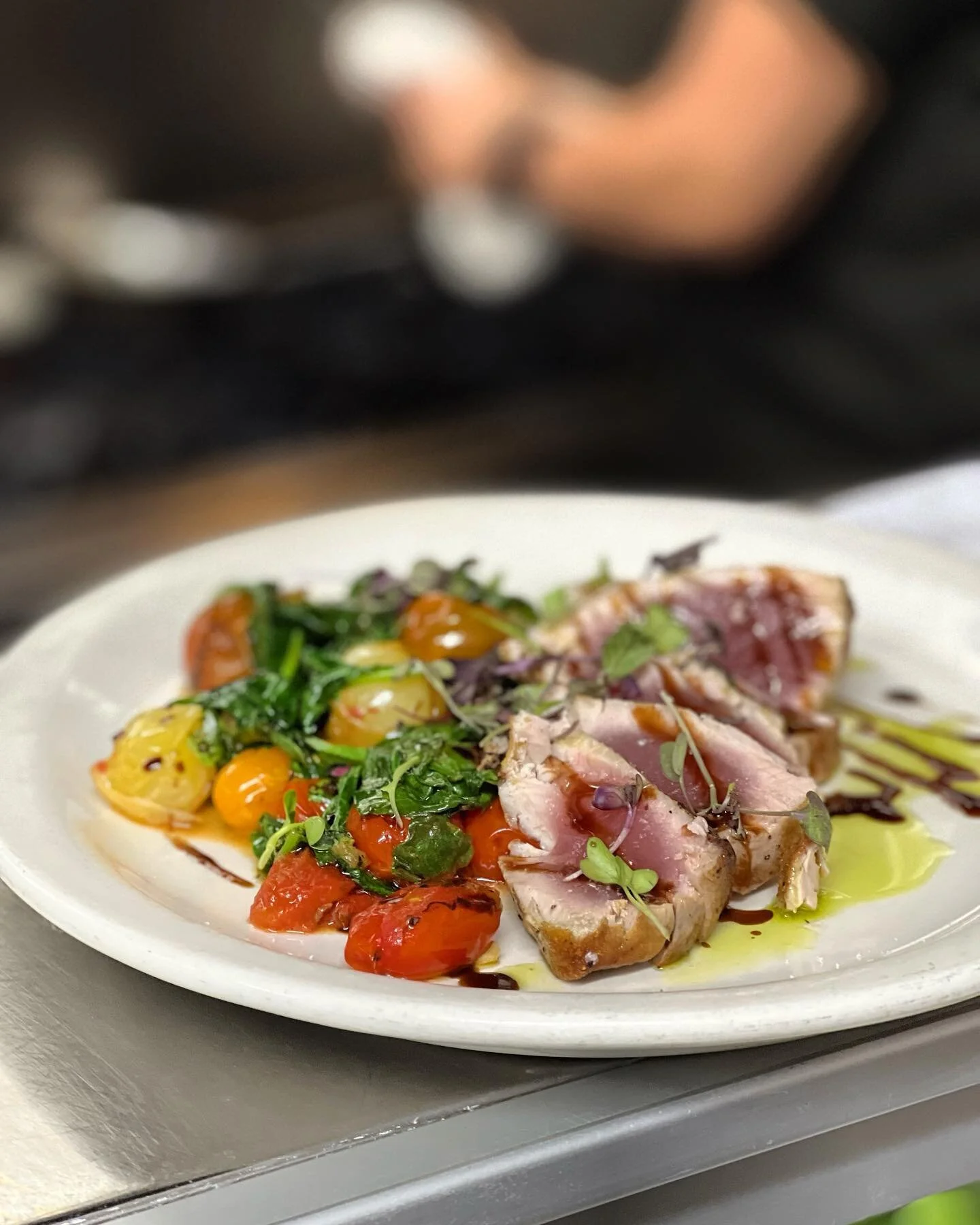 Chef-crafted tuna dish